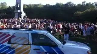 2012-08-29-Lance Armstrong in Montreal-Jog on Mont-Royal part1