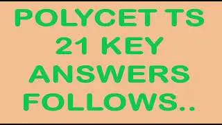 POLYCET answers key