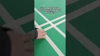 Suspended flooring as a badminton court cushion#badmintoncourt #sportsflooring #sportsfloor