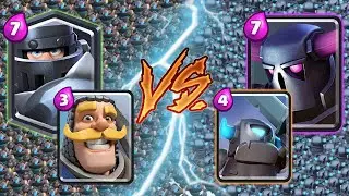PEKKA + MINI PEKKA VS MEGA KNIGHT + KNIGHT - CLASH ROYALE BATTLE #202