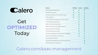 Get Optimized | SaaS Management from Calero