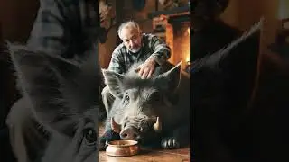 Unbreakable Bond Between Human and Pig 🐷❤️ | Unexpected Animal Friendship | World Toonista Shorts