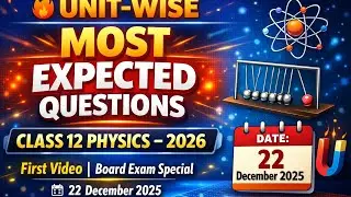 Class 12 Physics UP Board 2026 🔥 | Top 30 Expected Questions | Most Important #UPBoard2026 #exam
