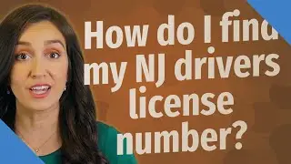 How do I find my NJ drivers license number?