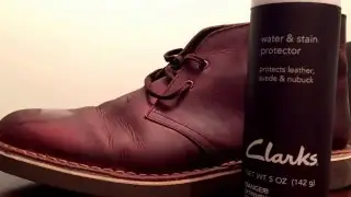 Инструкция по применению средства Clarks Boots Water and Stain Protector.