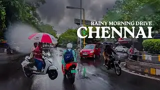 Chennai Rainy Morning | Around KK Nagar [4K]