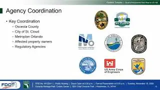 Public Hearing of PD & E Study for South of Kissimmee Park Road to US 192- video