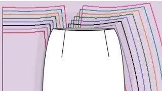 Escalado de Falda Básica Línea A Talla 10