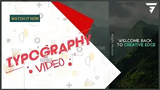 SIMPLE & MINIMAL TYPOGRAPHY !  TUTORIAL IN ALIGHT MOTION |TYPOGRAPHY INTRO | CREATIVE EDGE |
