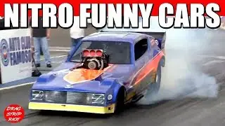 Nostalgia Funny Cars Drag Racing March Meet Bakersfield