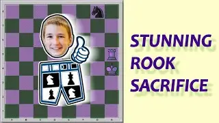 A stunning rook sacrifice! Minor Piece Traps. Chess #Shorts with TiCher 🏆✅👍