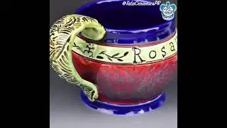 Personalized porcelain cups by Tata