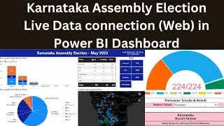 Power BI Data Visualization of Karnataka Assembly Elections 2023 || Election Analysis BI Dashboard