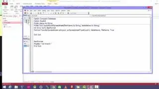 Access VBA Import file Excel and Update access Table