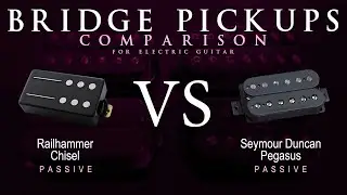 Railhammer CHISEL vs Seymour Duncan PEGASUS - Passive Bridge Guitar Pickup Comparison Tone Demo