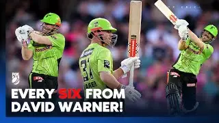Check out EVERY six from David Warner in the 2025/26 BBL season! 💥 | Fox Cricket