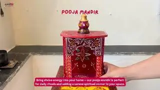 Wooden Pooja Mandir | Home Temple Wall Hanging | Spiritual Decor | Indian Handicrafts