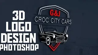 How to make a 3D logo design in photoshop. (EASY METHOD TUTORIAL)
