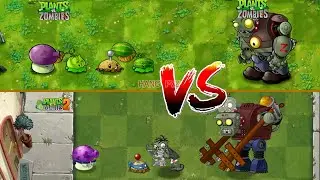 PVZ  FUSION VS PVZ 2 - 4 Plants Team Vs  Zombie Team - p48 - Who will win ?#pvz #plantsvszombies
