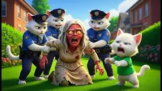 OMG 😱 ZOMBIE Granny Attacks Kitten's House! Police Catch Intruder