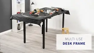 DESK-E-400B Electric 4-Leg Dual Motor Desk Frame by VIVO