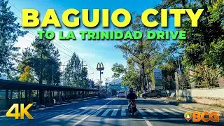 First Time Drive from Baguio City to La Trinidad | 4K Drive from Kadaclan to La Trinidad