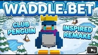 Waddle.Bet Club penguin remake for adults - wager any Solana coin in game