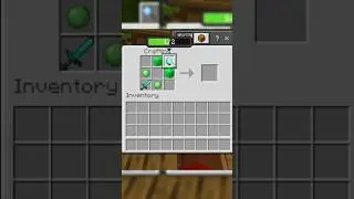 Minecraft ma  Craft a powerful green sword #minecraft #gaming #mcpe #shorts