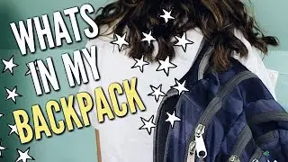 WHATS IN MY BACKPACK + GIVEAWAY WINNER