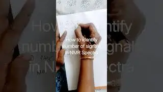 How to identify number of signal in NMR spectra #appliedchemistry #nmrspectra #engineeringchemistry