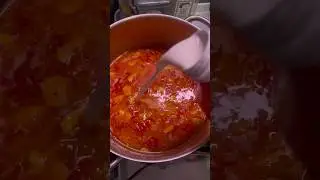 Tomato base shrimp chowder, FAIL ❌😵 didn&rsquo;t make enough base to thicken the whole pot but now I know