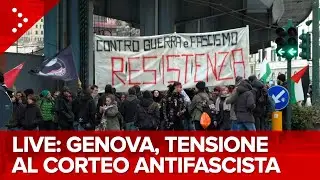 LIVE Genova, tensione alla manifestazione antifascista contro Casapound: diretta video