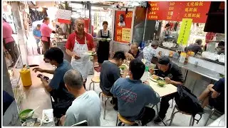香港燒味飯 Roast Pork Rice Very Yummy Hong Kong Food 燒味飯好賣得 天天滿座坐滿人  很多內地外國遊客來吃 價錢平又很好吃啊 香港美食 百富豪燒臘飯店