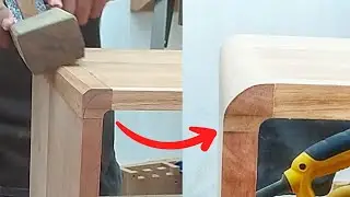 HOW TO MAKING ROUND CORNER ON CABINET - CARA MEMBUAT LENGKUNGAN PADA SUDUT KABINET