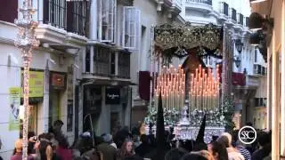 Las Aguas - Nuestra Señora de la Luz por la calle Novena - Semana Santa de Cádiz 2012