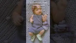 Crochet Baby Romper #crochet #yarn#babygirl #girloutfit#crochettutorial #crochetlove