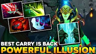 Powerful Illusions Fast Farming [ Naga Siren ] Bloodthorn + Manta Style Best Carry is Back - Dota 2