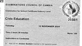 2024 Civic Education-Internal exam revision questions and answers Part B (i)