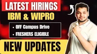 IBM , Wipro , Fatak Hiring Drives | Off Campus Drives | 2026, 2025 Batch Hirings | Latest Freshers