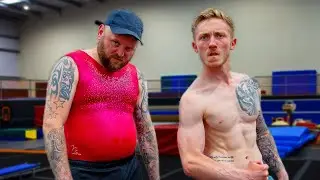 COMEDIAN TRIES GYMNASTICS ft. Arron Crascall
