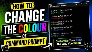 How to Change Command Prompt Text Color in Windows 💻 | Easy CMD Trick