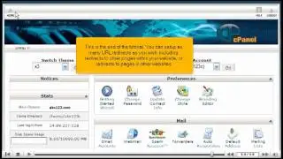 How to setup URL redirect in cPanel