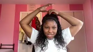 I tried a headband wig ☺️ (kriyya hair )
