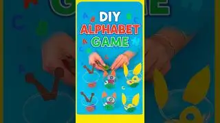 DIY Alphabet Game for Kids 🧩 | Fun Learning Craft #diy #craft #craftyfun #kids