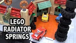Huge LEGO Radiator Springs City from Cars Movie