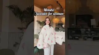meesho sweater for women #trending #meesho #fashion #winter #sweater #subscribe #haul #viral #girls