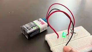 Resistors in parallel - to light a LED