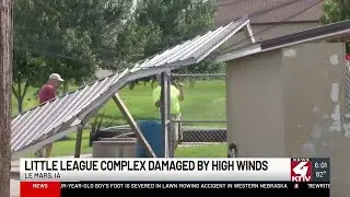Le Mars cleans up after straight-line winds roll through Sunday morning