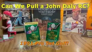 1991 Pro Set Golf Card Pack Opening (2 Packs) Can we possibly pull a John Daly RC card? PGA Tour