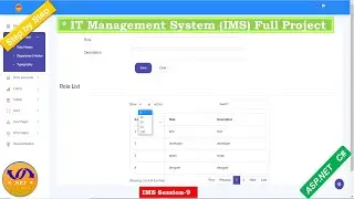 #IMS Session 9  create department master page and header color change| ASP.NET C# | asp.net